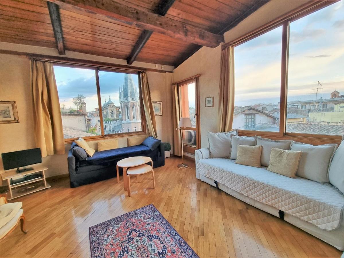 Amazing Panoramic Artist'S Loft Spanish Steps Roma Exterior foto